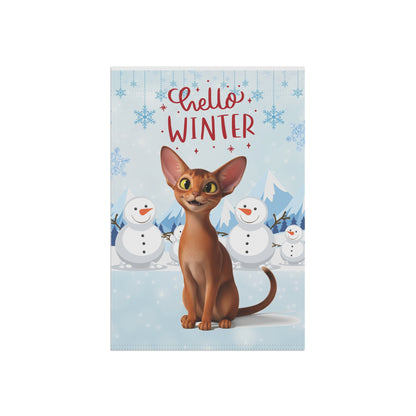 Abyssinian Hello Winter Garden Banner