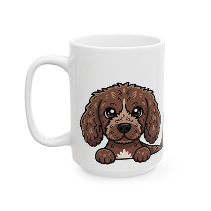American Water Spaniel Peek-a-Boo Mug | Best Spaniel Daddy