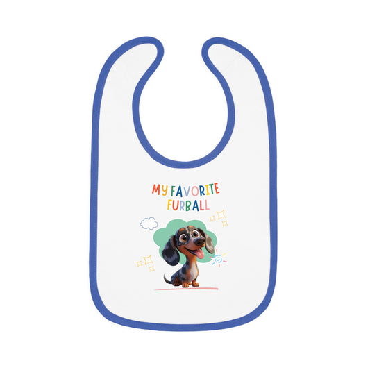 Dacshund Favorite Furball Baby Bib