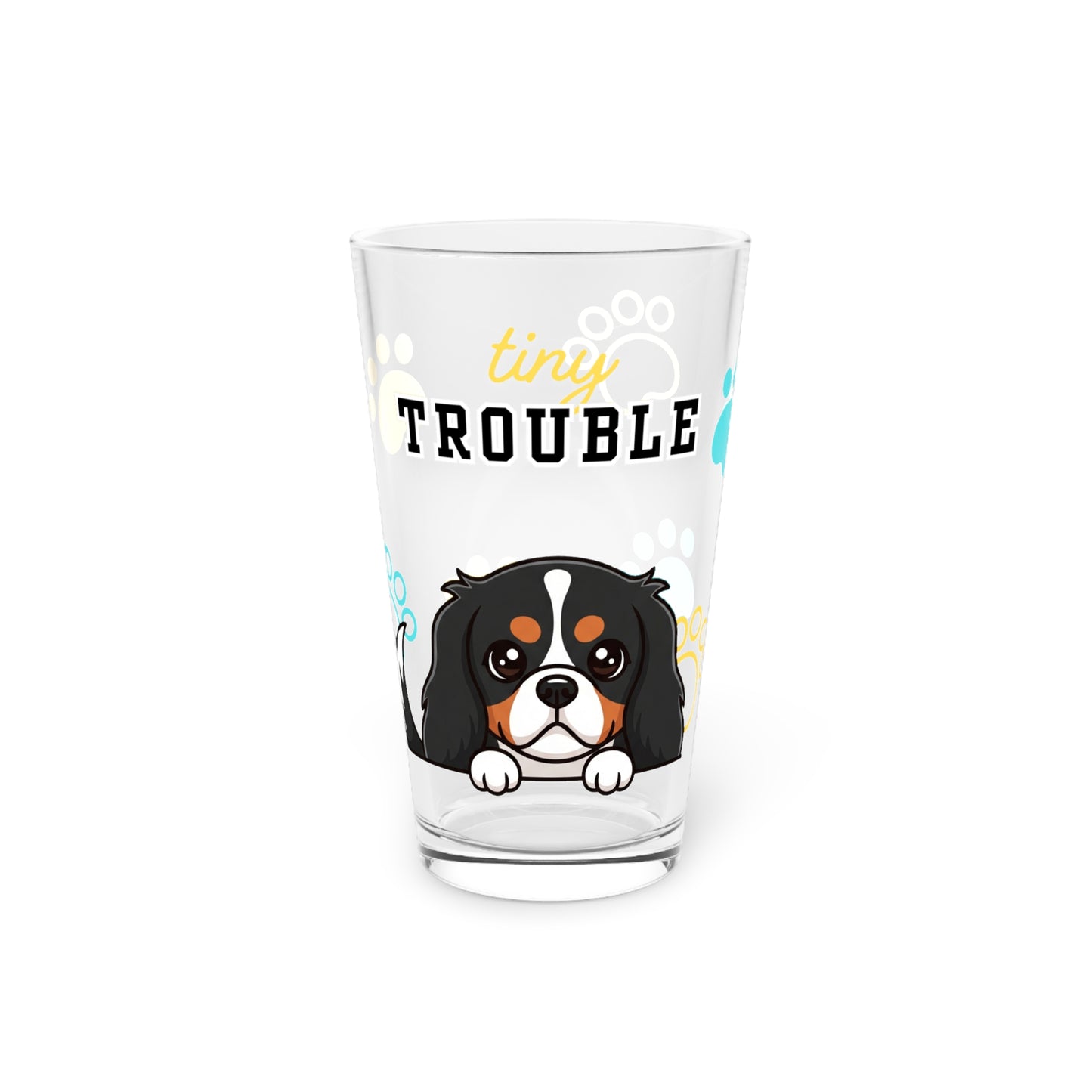 Cavalier Tiny Trouble Pint Glass