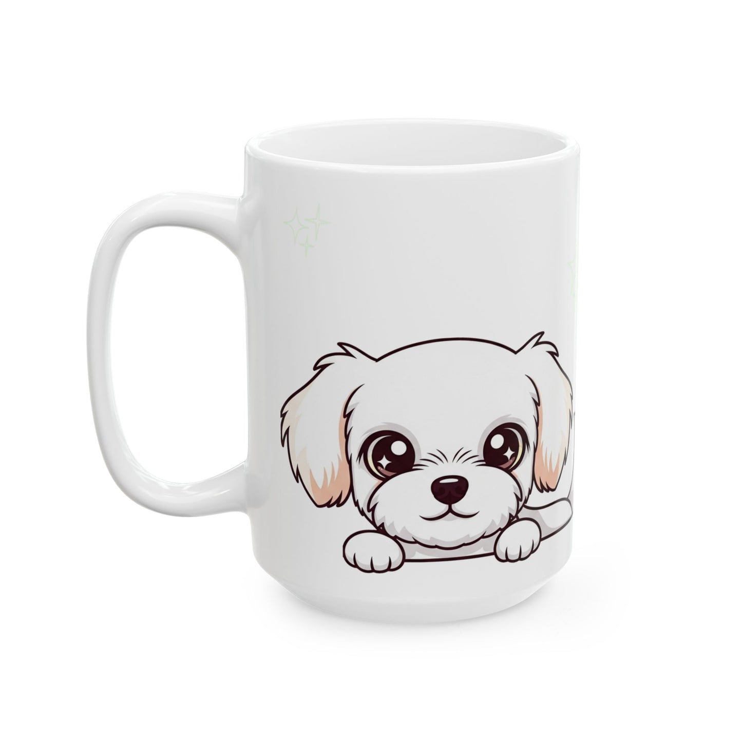 Maltese Peek-a-Boo Mug | Best Maltese Daddy Gift