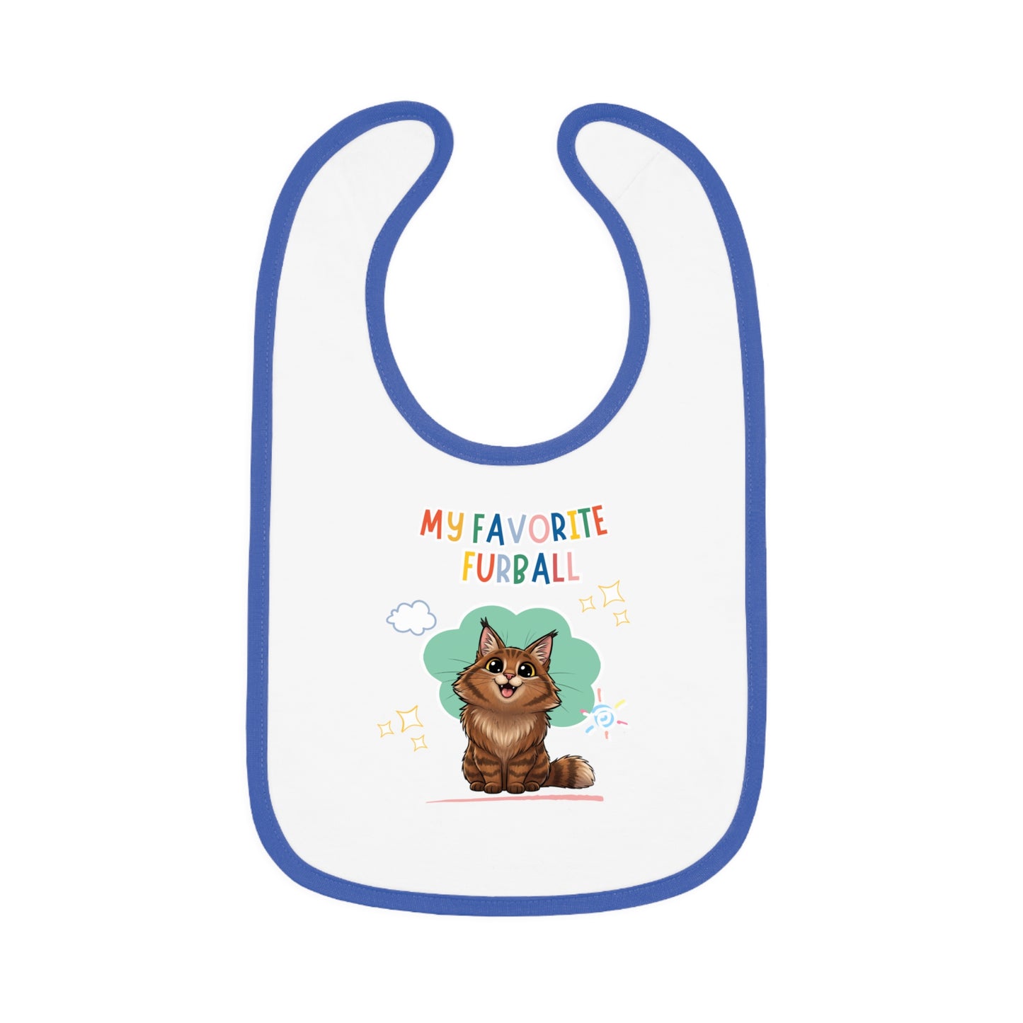 Norwegian Forest Favorite Furball Baby Bib