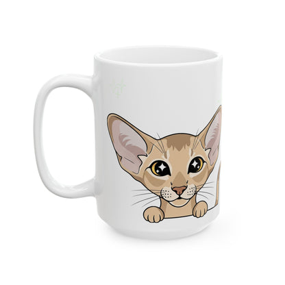 Oriental Shorthair Peek-a-Boo Mug | Best Oriental Shorthair Daddy Gift