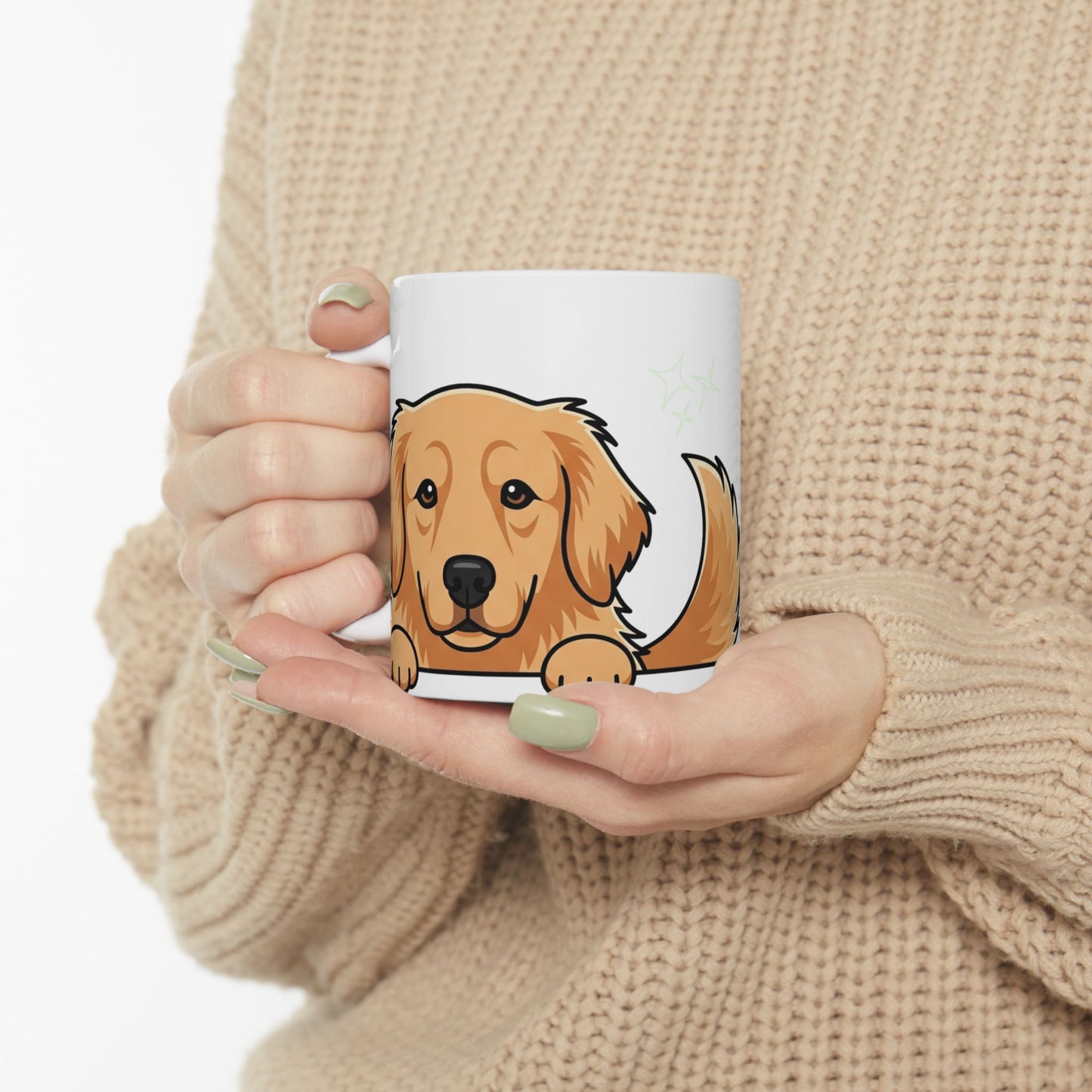 Golden Retriever Peek-a-Boo Mug | Best Golden Retriever Mama Gift