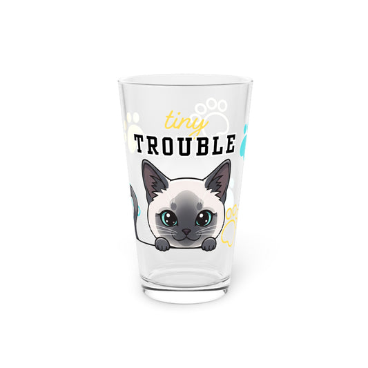 Siamese Tiny Trouble Pint Glass