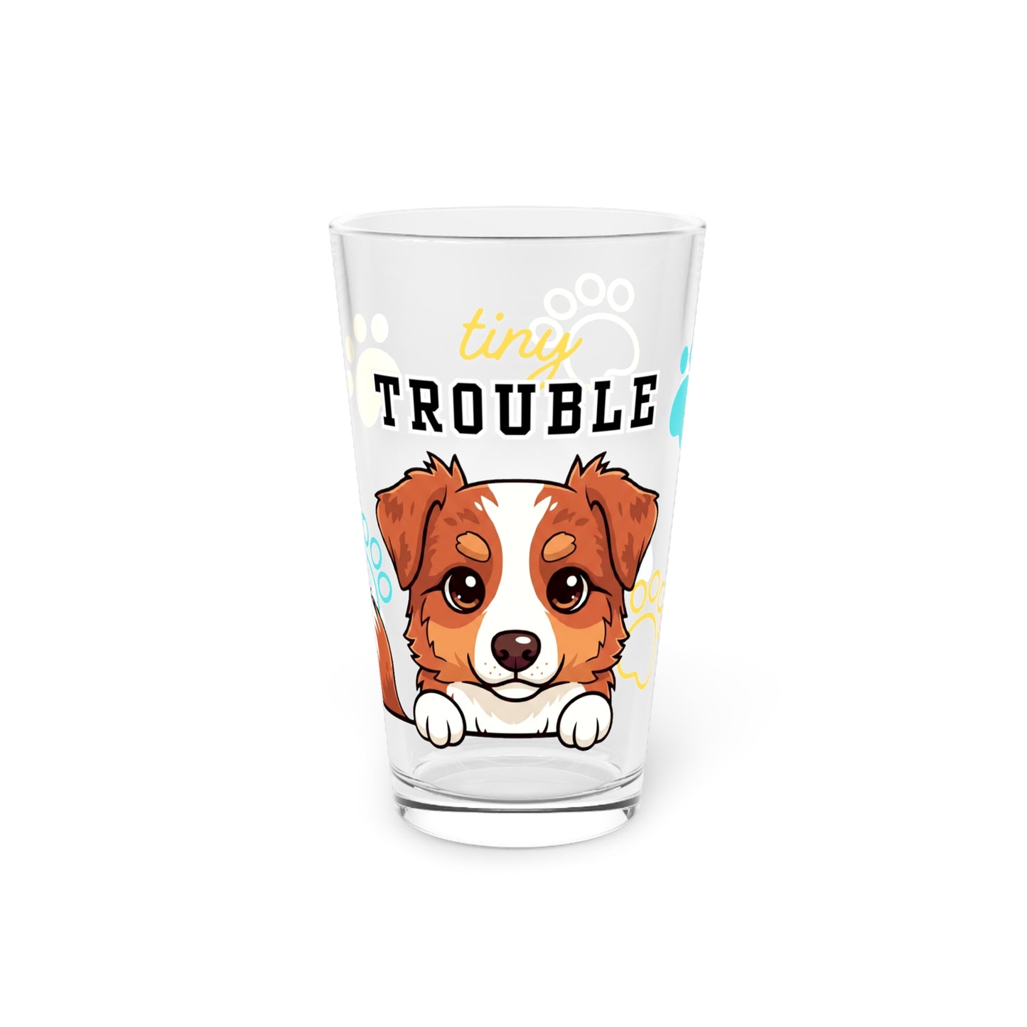 Aussie Tiny Trouble Pint Glass