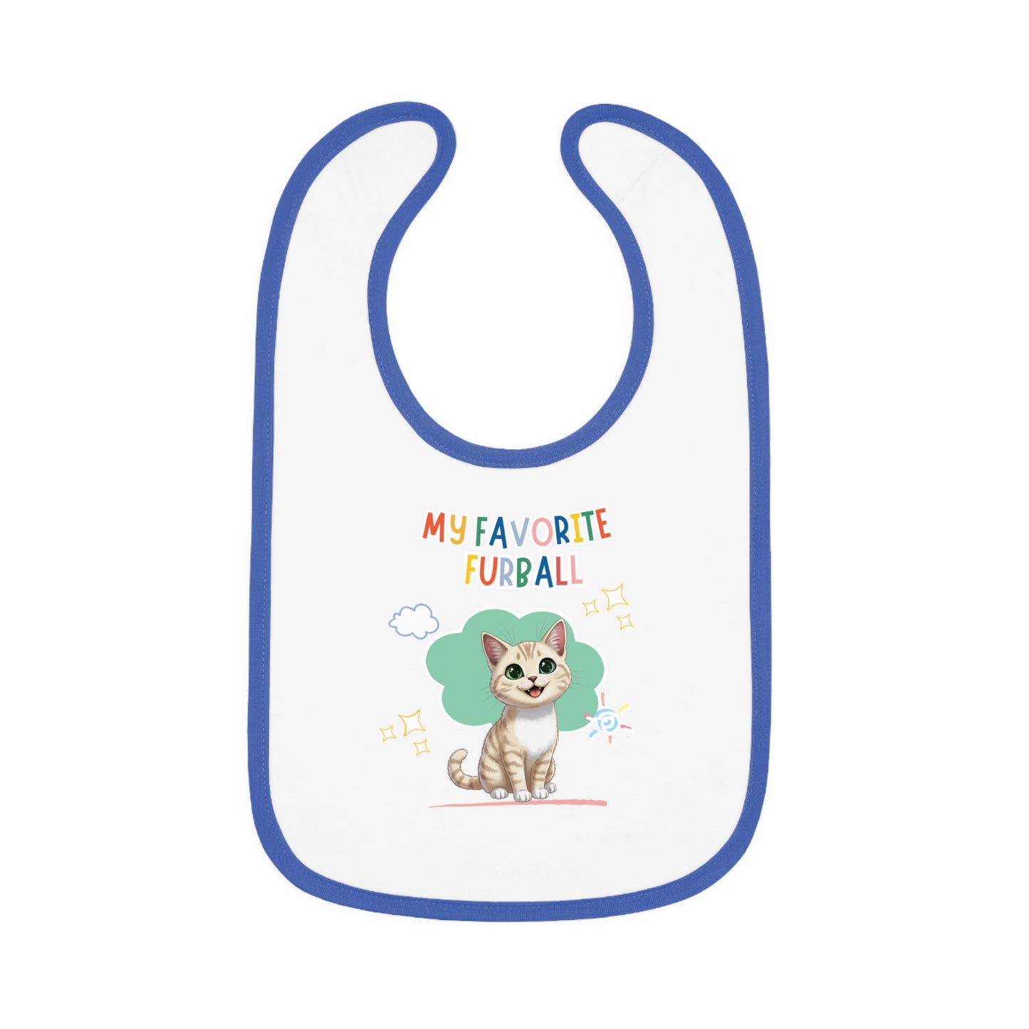 Shorthair Cream Cat Favorite Furball Baby Bib