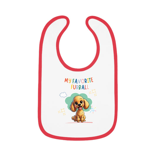 Poodle Favorite Furball Baby Bib