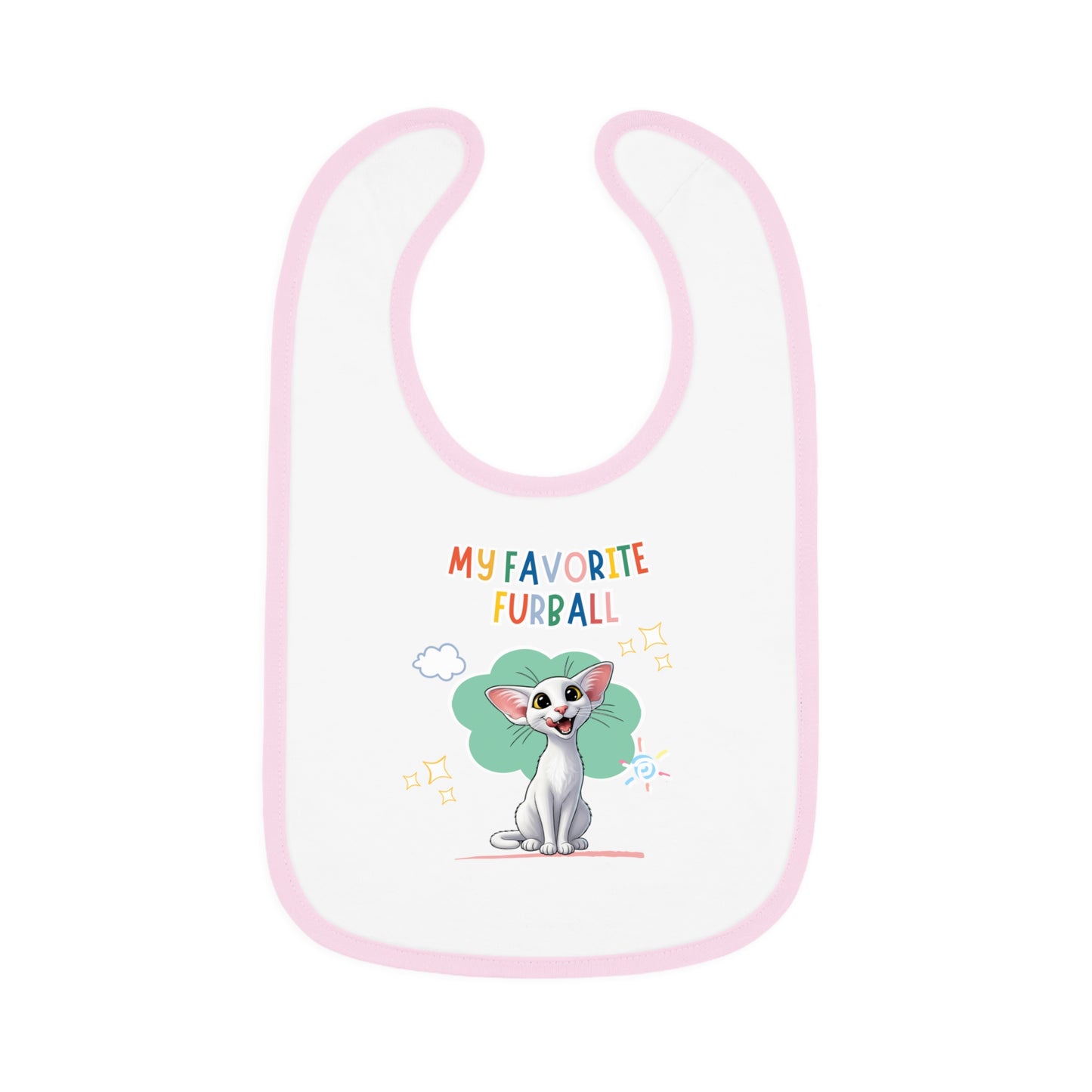 Oriental Shorthair Cat Favorite Furball Baby Bib