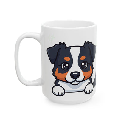 Australian Shepherd Peek-a-Boo Mug | Best Aussie Mama Gift