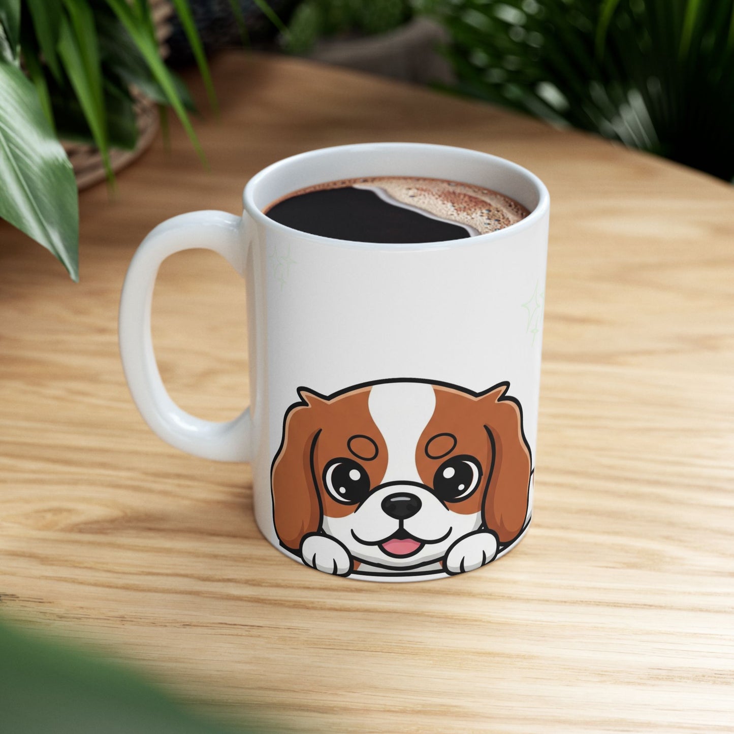 Cavalier King Charles Spaniel Peek-a-Boo Mug | Best Cavalier Mama Gift