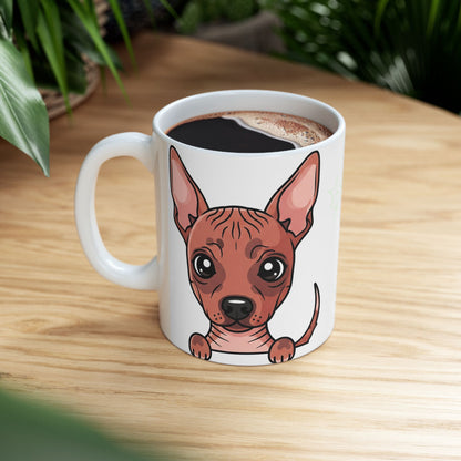 Peruvian Hairless Peek-a-Boo Mug | Best Hairless Dog Mama Gift