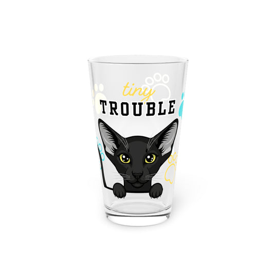 Oriental Shorthair Tiny Trouble Pint Glass