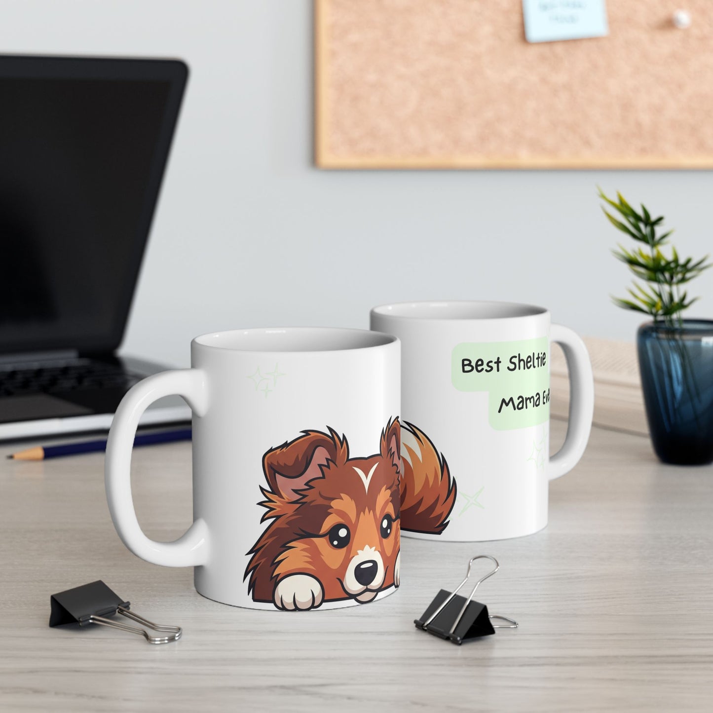 Sheltie Peek-a-Boo Mug | Best Sheltie Mama Gift