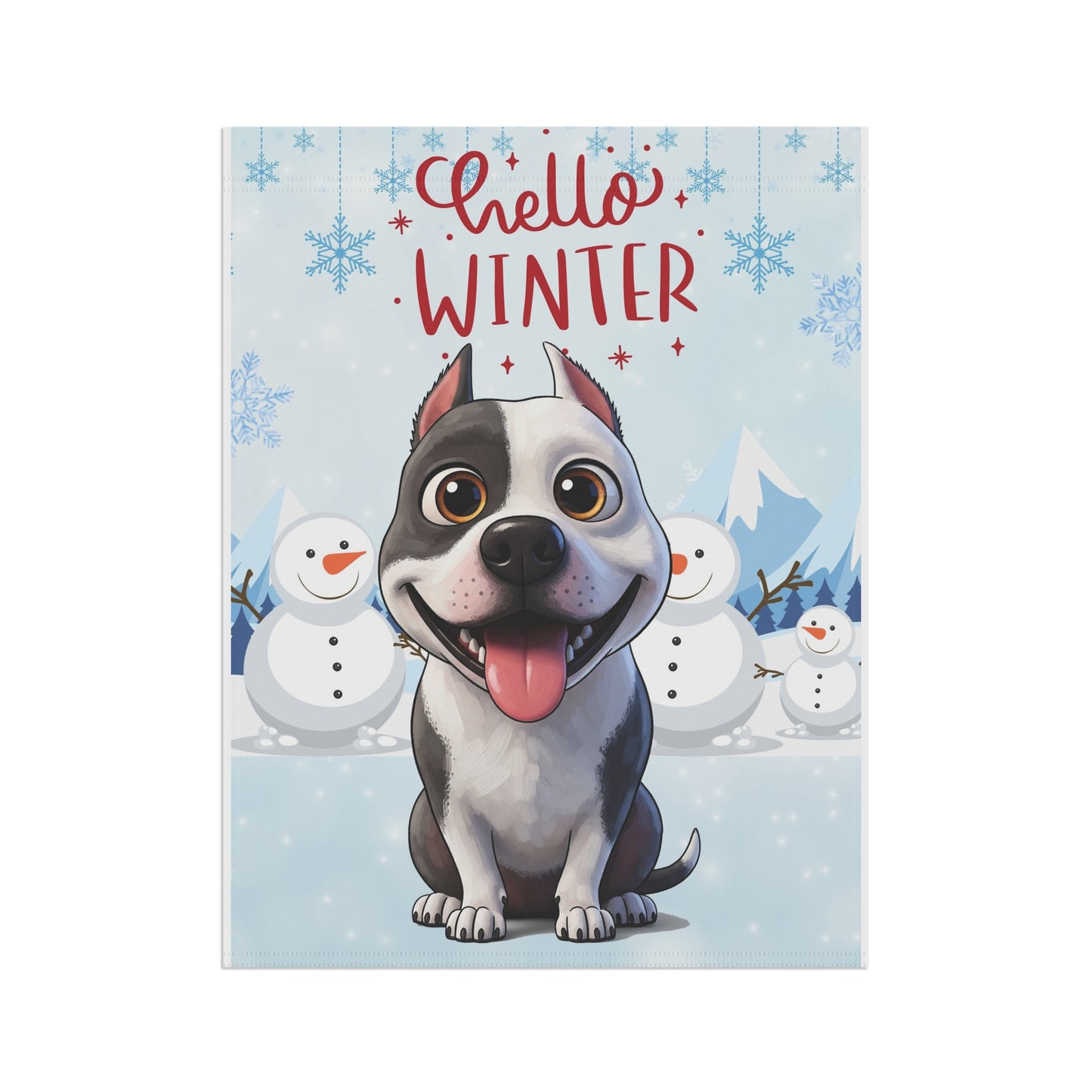 Pitbull Hello Winter Garden Banner