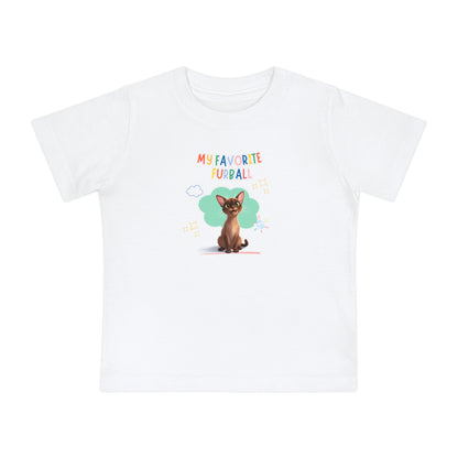 Short hair brown cat Favorite Furball Baby Tee