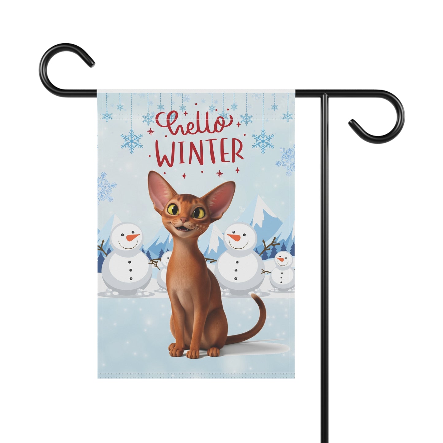 Abyssinian Hello Winter Garden Banner