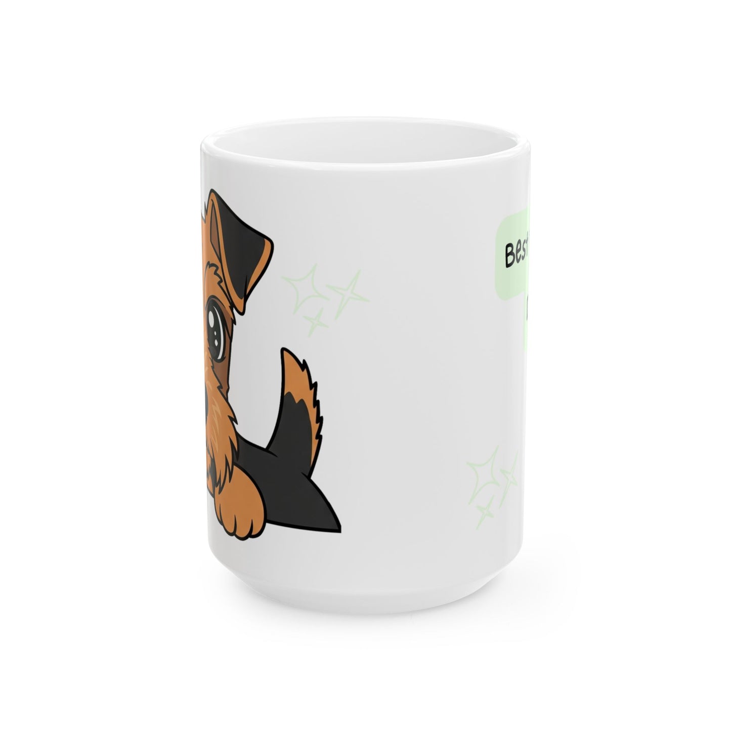 Welsh Terrier Peek-a-Boo Mug | Best Welshie Daddy Gift