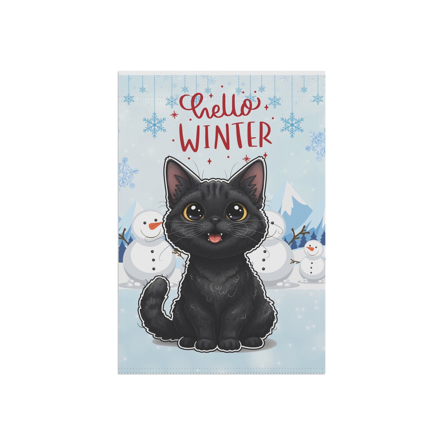 Selkirk Rex Hello Winter Garden Banner