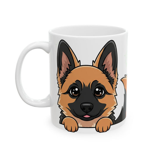 German Shepherd Peek-a-Boo Mug | Best German Shepherd Daddy