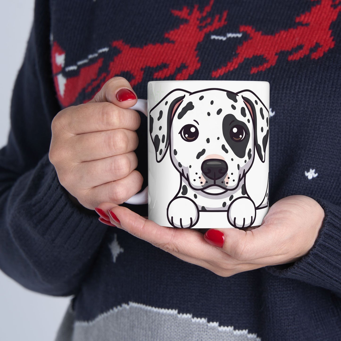Dalmatian Peek-a-Boo Mug | Best Dalmatian Mama Gift