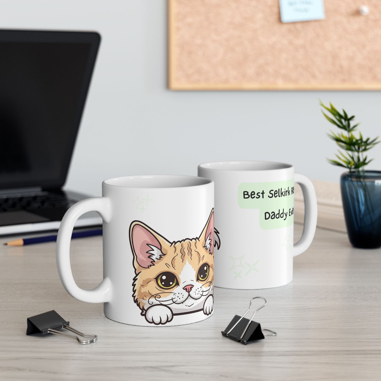 Selkirk Rex Peek-a-Boo Mug | Best Selkirk Rex Daddy Gift