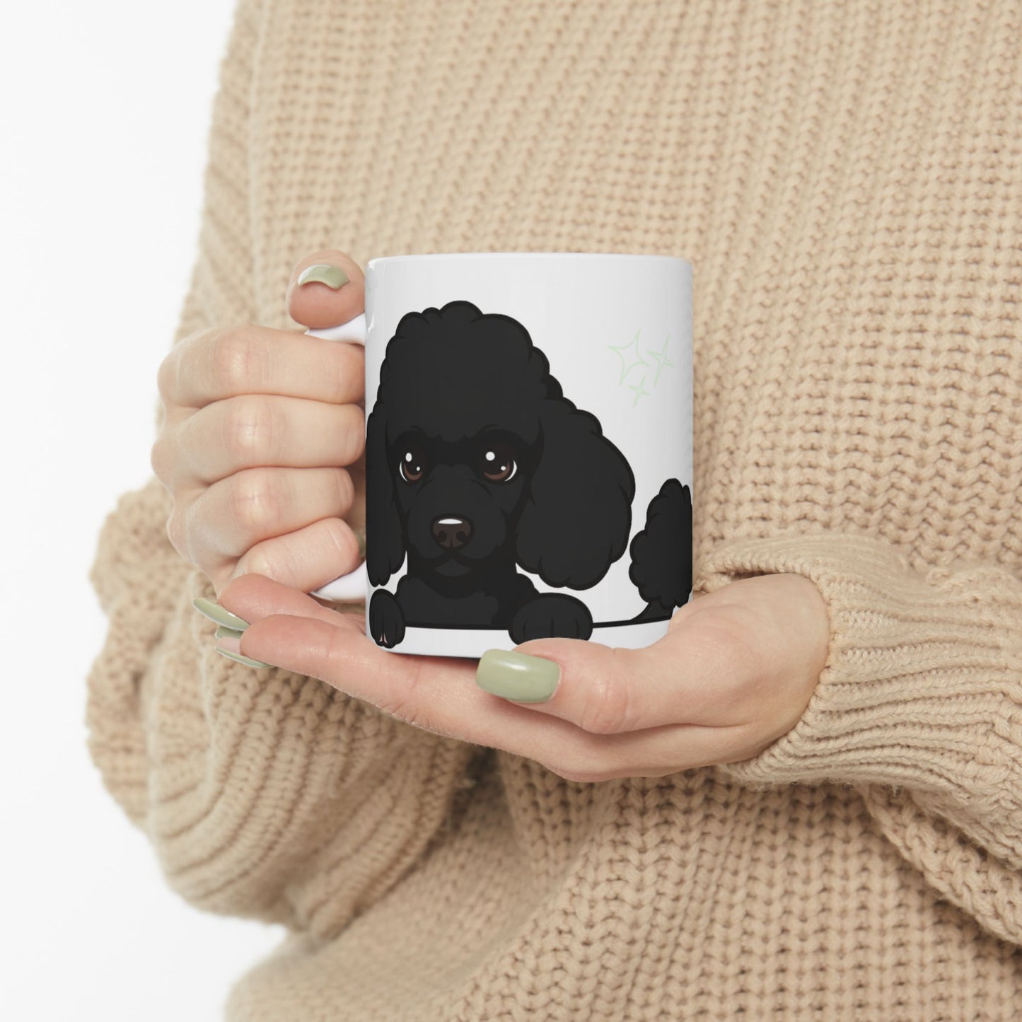 Poodle Peek-a-Boo Mug | Best Poodle Daddy Gift
