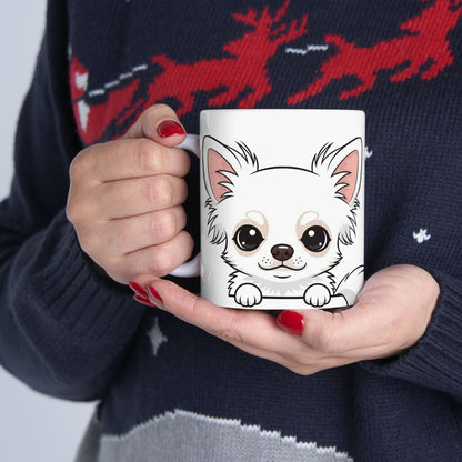 Chihuahua Peek-a-Boo Mug | Best Chihuahua Daddy Gift