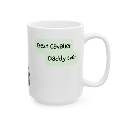 Cavalier King Charles Spaniel Peek-a-Boo Mug | Best Cavalier Daddy Gift
