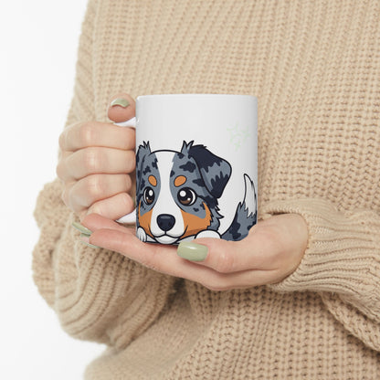 Australian Shepherd Peek-a-Boo Mug | Best Aussie Mama Gift