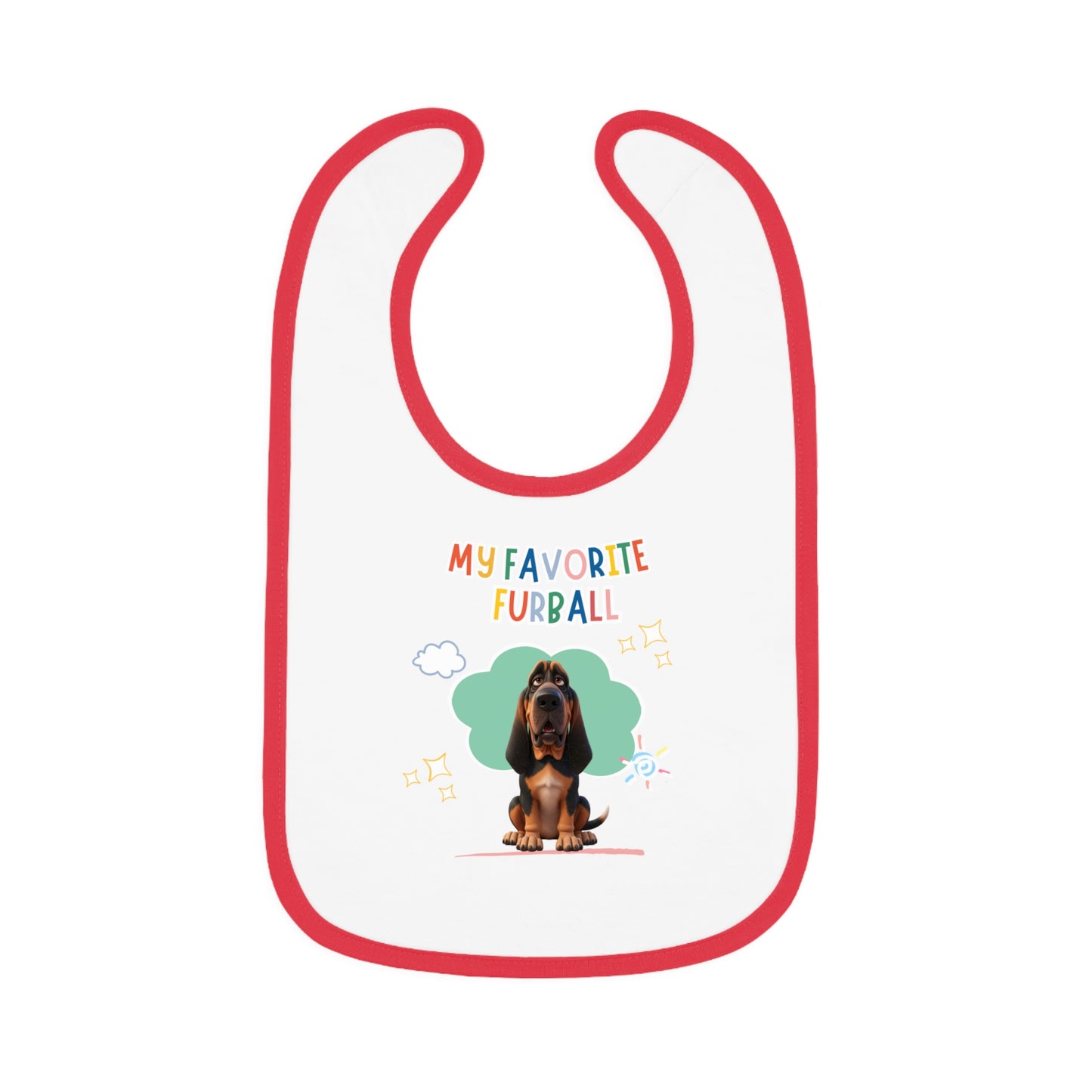 Bloodhound Favorite Furball Baby Bib