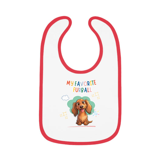 Dacshund Favorite Furball Baby Bib