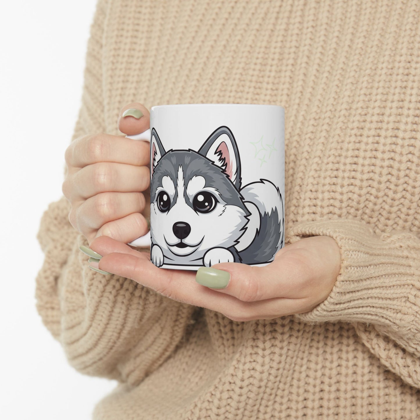 Husky Peek-a-Boo Mug | Best Husky Mama Gift