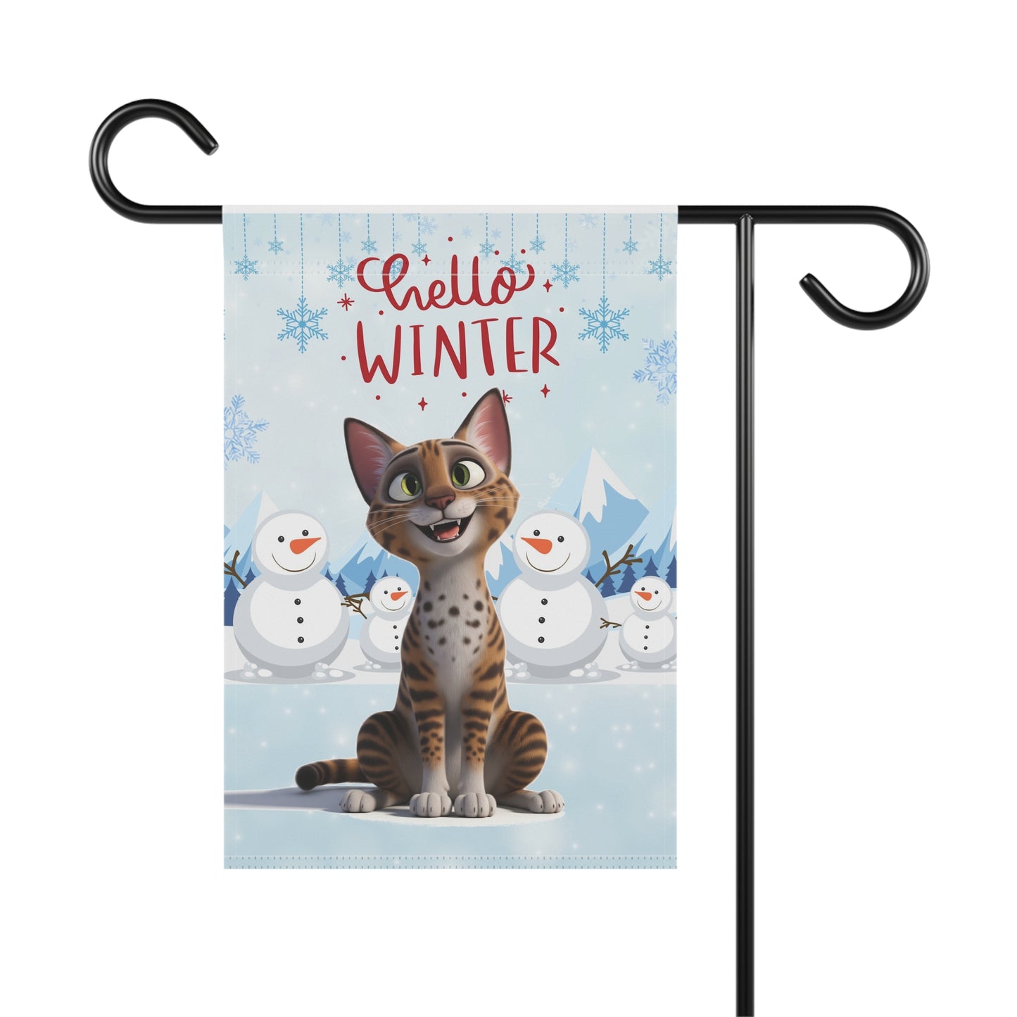 Ocicat Hello Winter Garden Banner