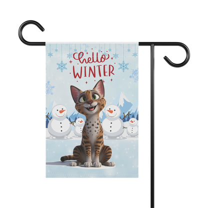 Ocicat Hello Winter Garden Banner