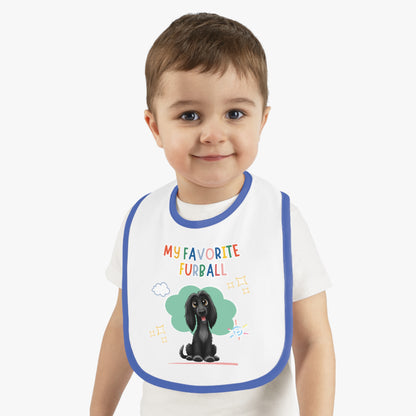 Afghan Hound Favorite Furball Baby Bib