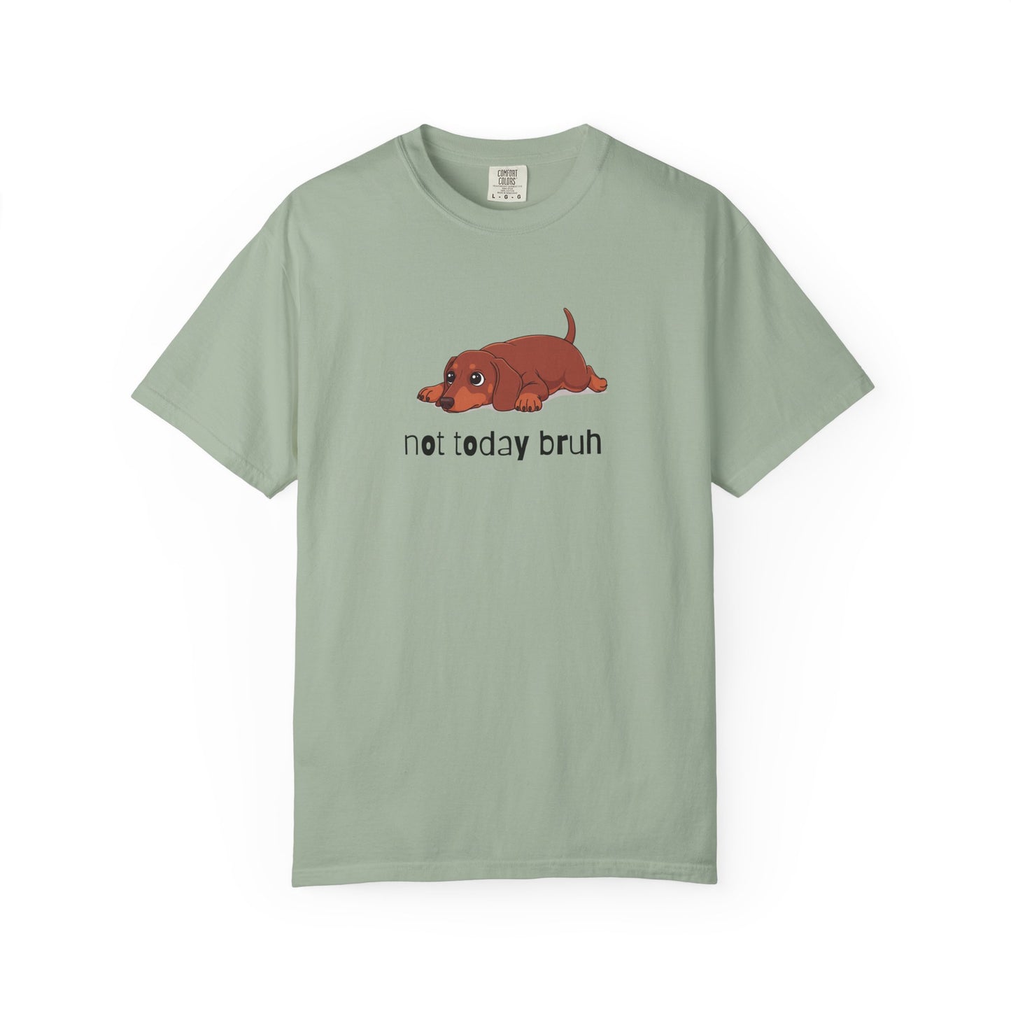 Dacshund Not Today Bruh T-Shirt