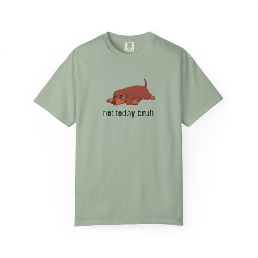 Dacshund Not Today Bruh T-Shirt