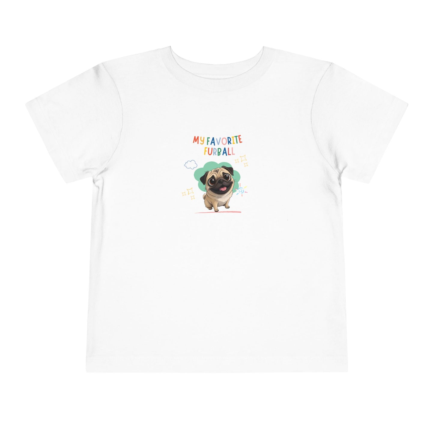 Pug Favorite Furball Toddler Tee