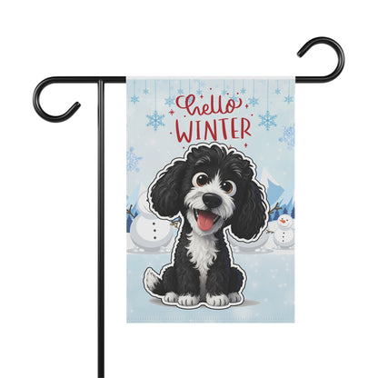 Portie Hello Winter Garden Banner