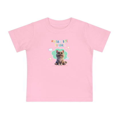 Short hair brown tabby cat Favorite Furball Baby Tee