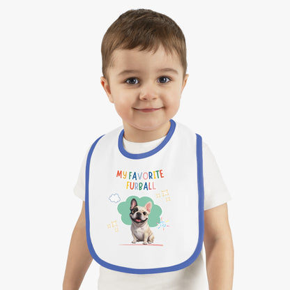 Frenchie Favorite Furball Baby Bib