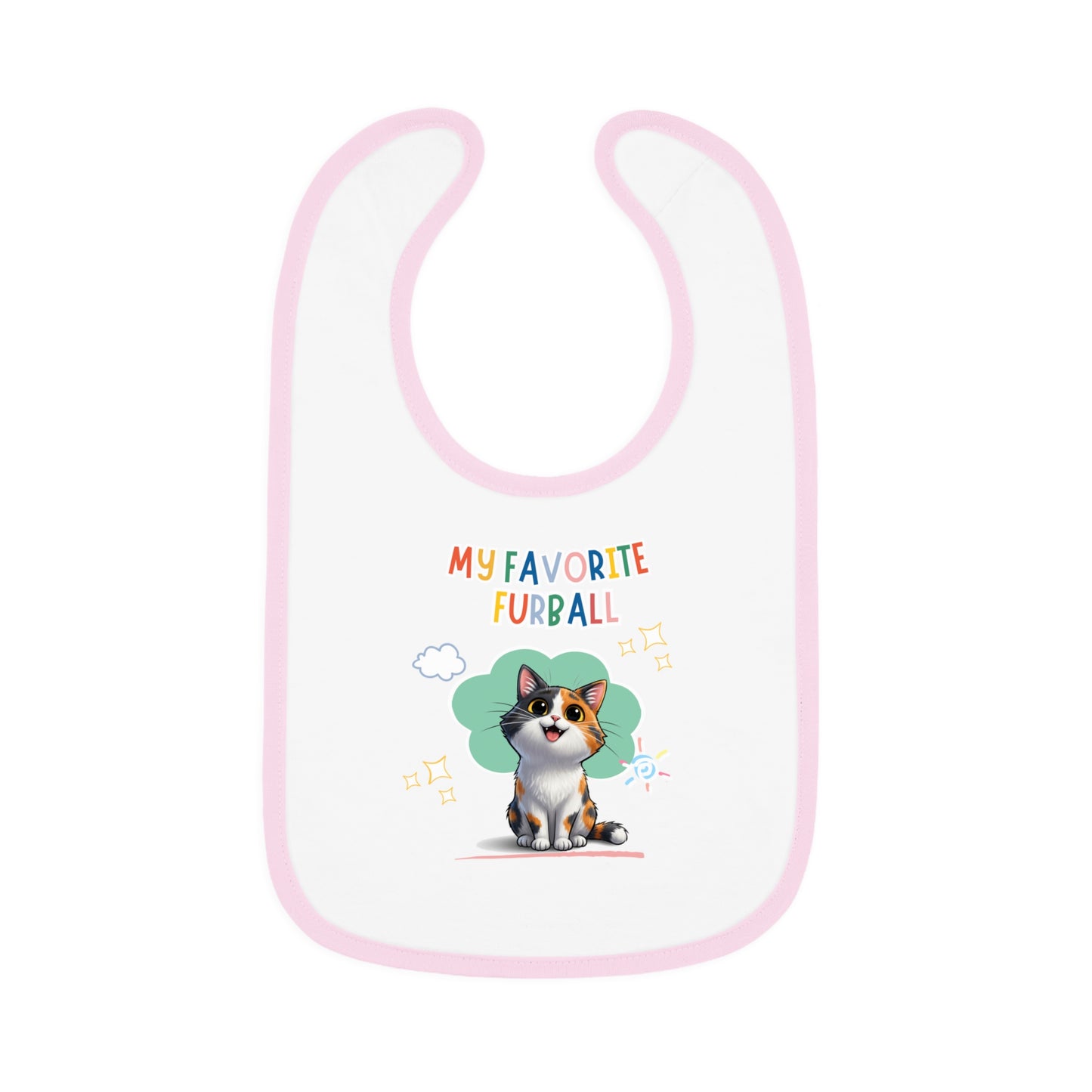 Shorthair Calico Cat Favorite Furball Baby Bib