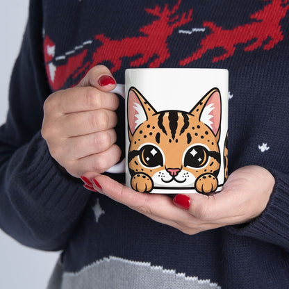 Ocicat Peek-a-Boo Mug | Best Ocicat Mama Gift