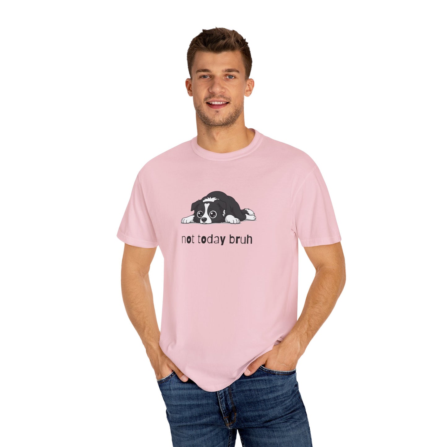 Border Collie Not Today Bruh T-Shirt