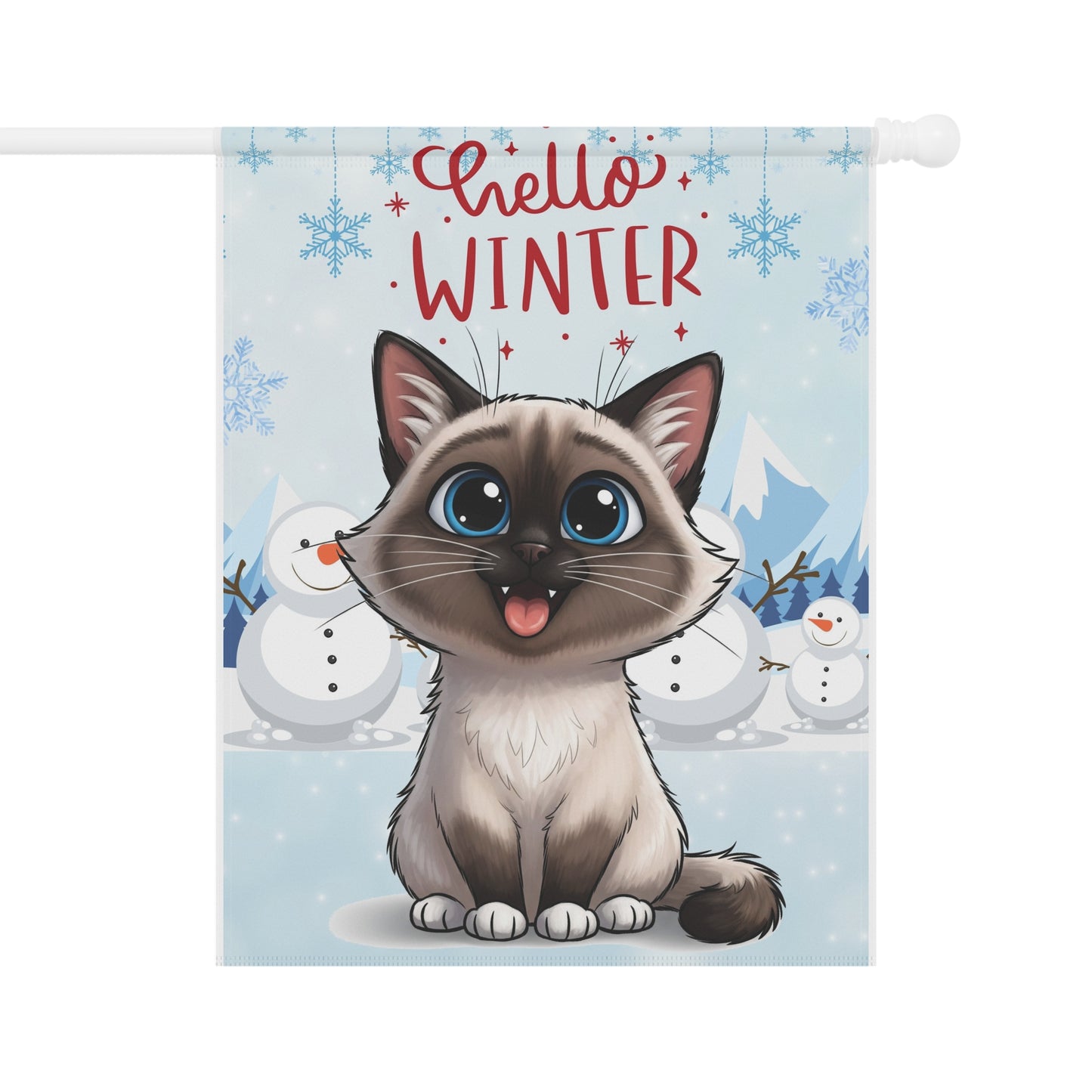 Ragdoll Hello Winter Garden Banner
