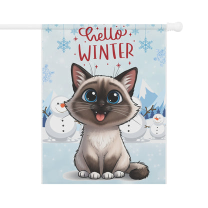 Ragdoll Hello Winter Garden Banner