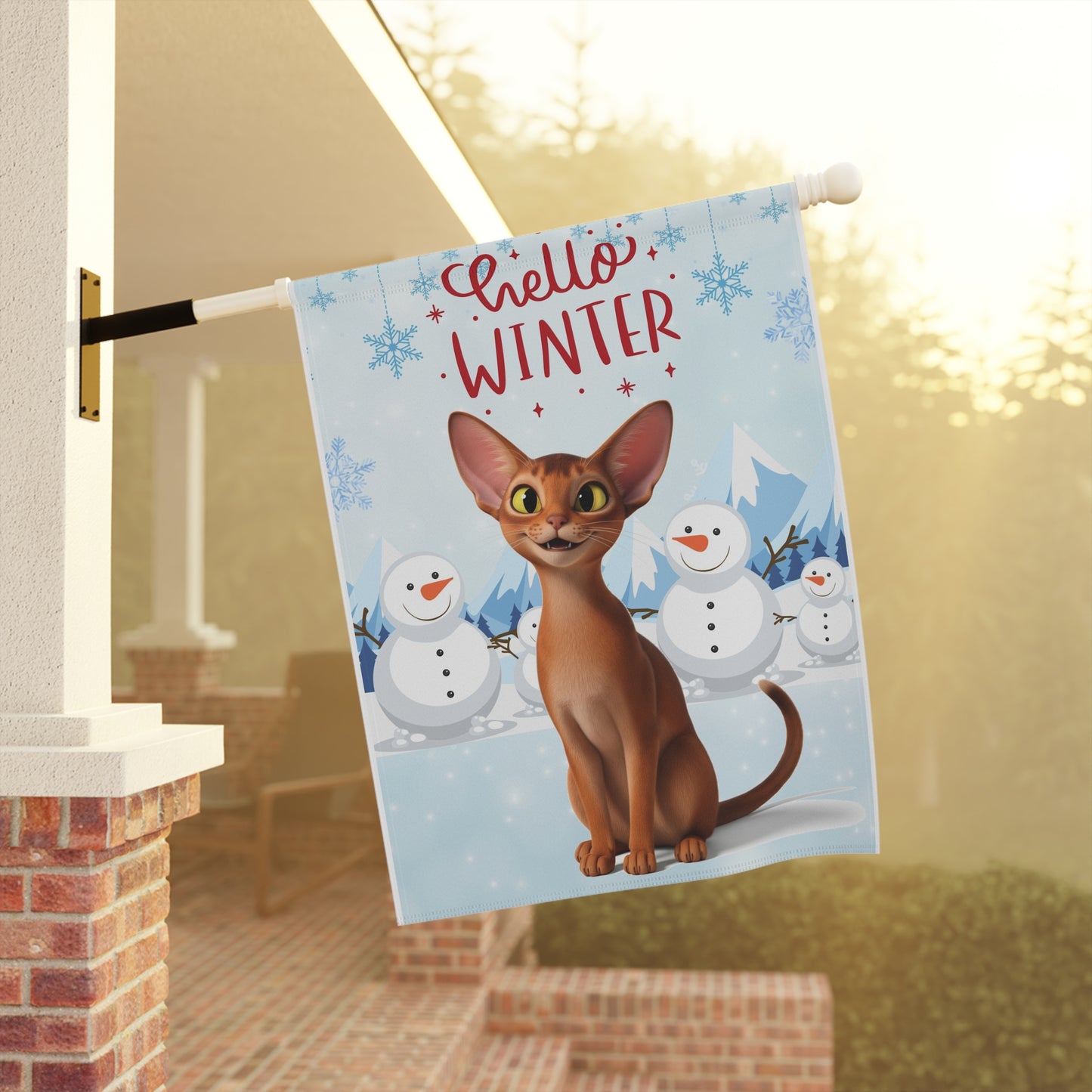 Abyssinian Hello Winter Garden Banner
