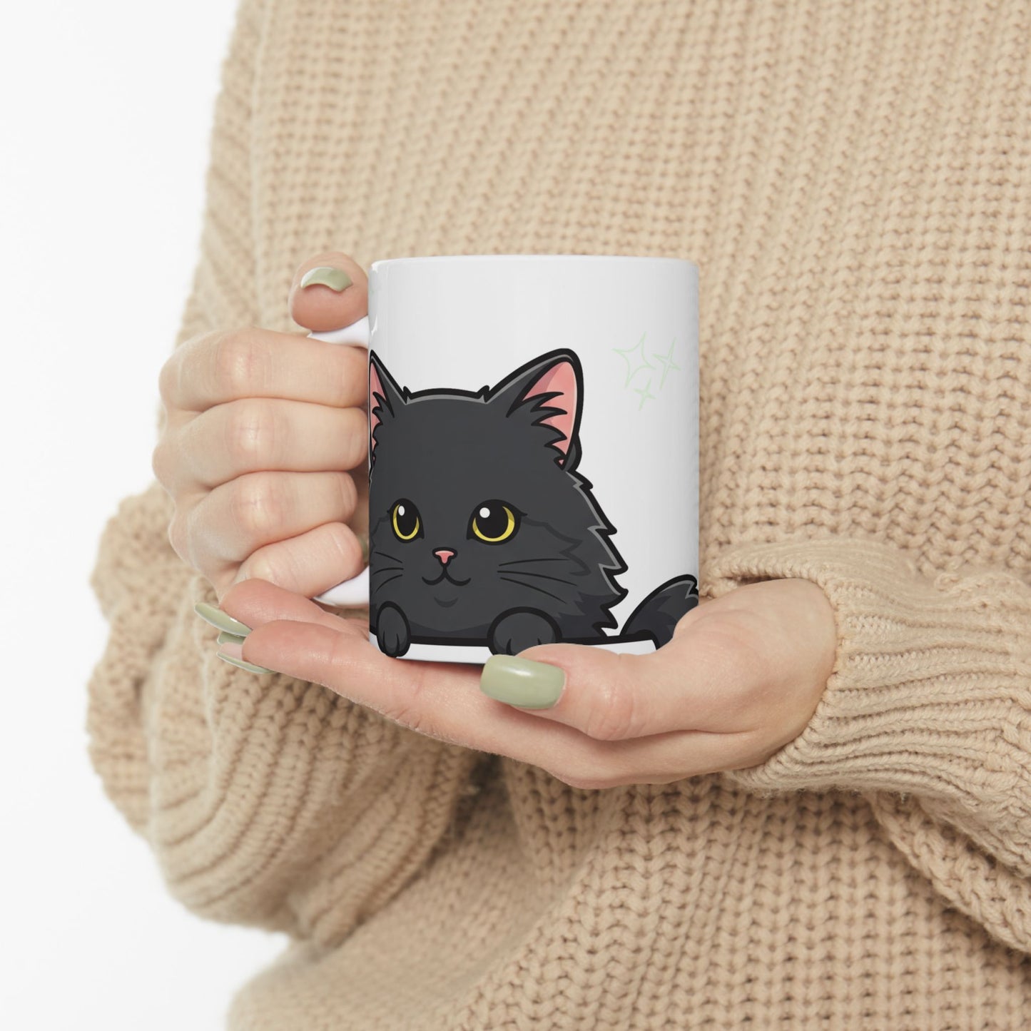Cat Peek-a-Boo Mug | Best Cat Daddy Gift