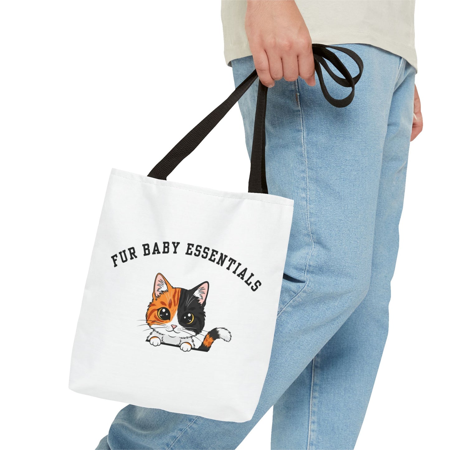 Short hair chimera cat FurBaby Tote Bag
